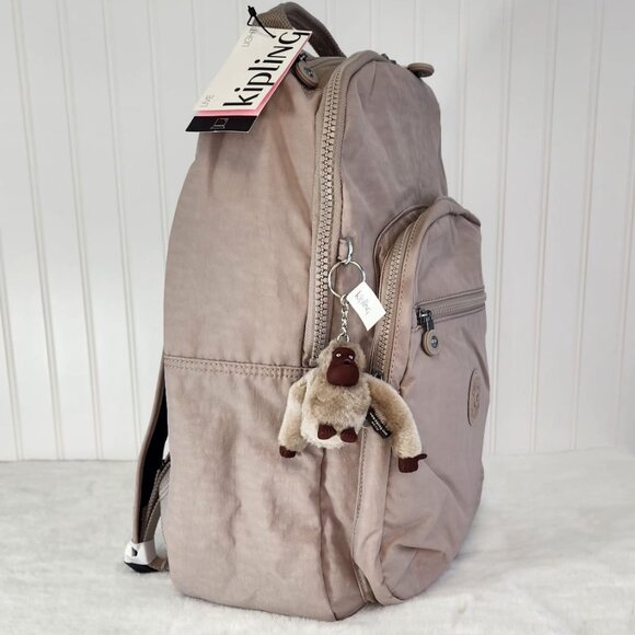 NWT Kipling Seoul Large Laptop Backpack, Golden Tan main image 5